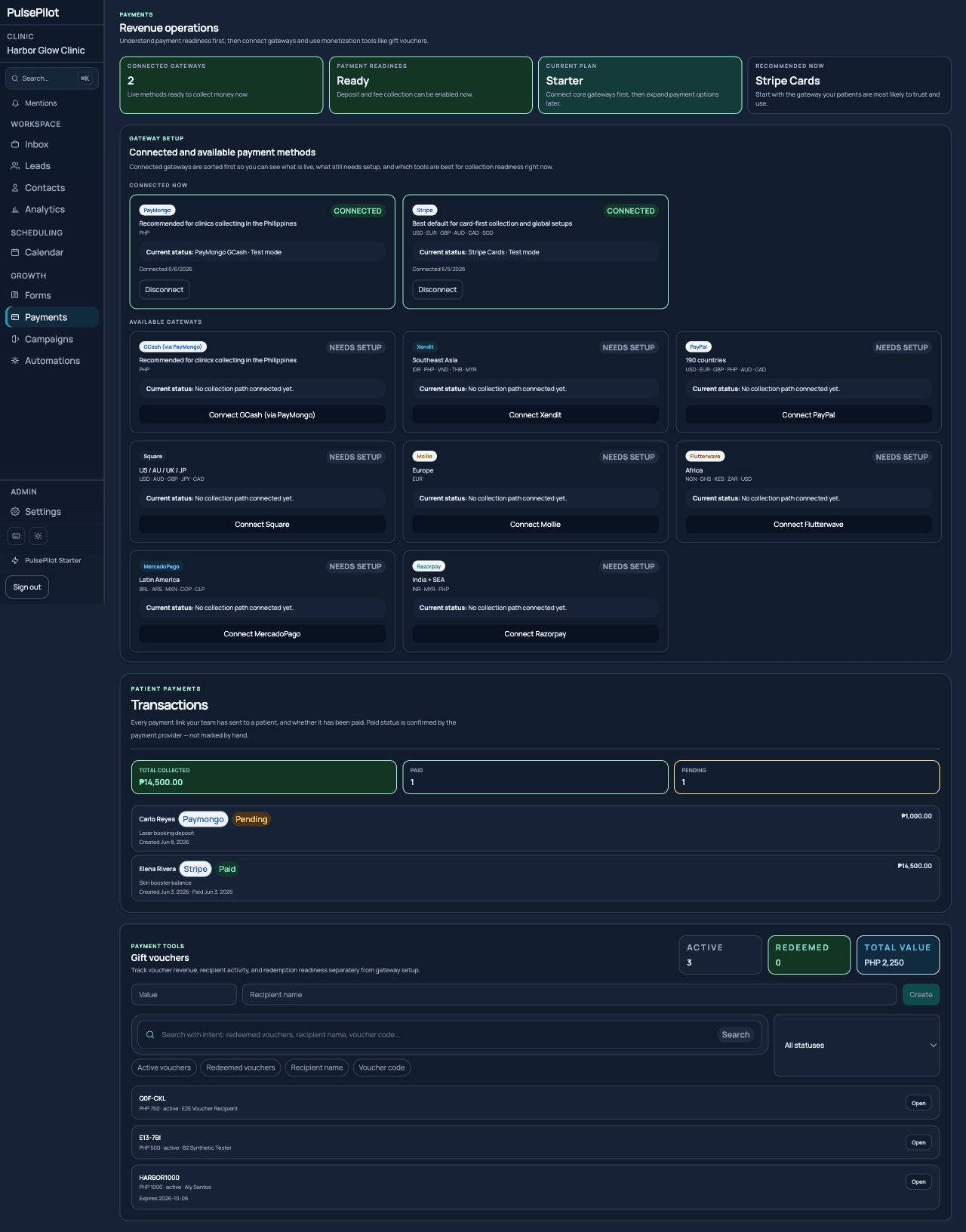 Payments and revenue operations